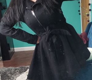 ASOS Black Skater Skirt Jacket